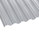 Acrylglas golfplaat 76/18, 1,50 mm, helder, hoofdaanzicht van de profielstructuur