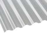 Acrylglas golfplaat 76/18, 3,00 mm, helder, met honingraatstructuur, schuin van bovenaf