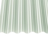 Acrylglas golfplaat 76/18, opaal wit, 3,00 mm dikte, van bovenaf met doorlopend golfprofiel