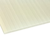 Acrylglas kanaalplaat 16 mm Goud-opaal, schuin van boven, met zichtbare kanalen