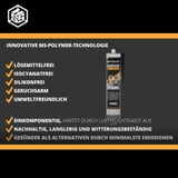 Infographic over kit TRANSPARANT, eigenschappen zoals oplosmiddelvrij en milieuvriendelijk