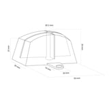 Afstandhouder profiel 130/30-8 golf, technische tekening met afmetingen