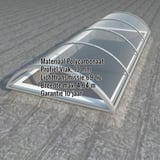 Alumon lichtkoepel van helder polycarbonaat, 10 mm, met ingebedde productdetails