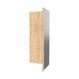 Binnenhoek | 10 cm x 10 cm x 2,00 m | Staal 0,50 mm | 25 µm Polyester | Houtlook - Ahorn