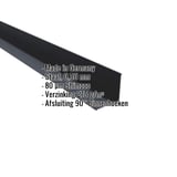 Binnenhoek van staal, antracietgrijs, met 80 µm Shimoco coating en ingebedde productgegevens