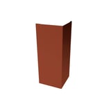 Buitenhoek staal Terracotta matpolyester 0,50 mm, hoofdaanzicht