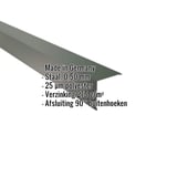 Buitenhoek staal Chroomoxydegroen met ingebedde specificaties Made in Germany, 0,50 mm dikte, 25 µm polyester