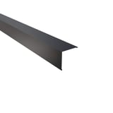 Buitenhoek staal 0,50 mm Antracietgrijs RAL 7016, schuin van bovenaf