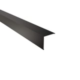 Buitenhoek staal Gitzwart RAL 9005, 0,50 mm, hoofdaanzicht