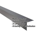 Buitenhoek aluminium 0,70 mm Antracietgrijs (RAL 7016) met ingebedde productgegevens