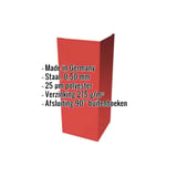 Buitenhoek Koraalrood RAL 3016 staal 0,50 mm, 25 µm polyester, met ingebedde specificaties