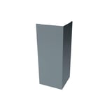 Buitenhoek van staal, Pelsgrijs RAL 7000, 0,50 mm dikte, hoofdweergave