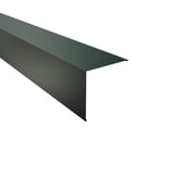 Buitenhoek van staal, mosgroen (RAL 6005), 0,50 mm dik, 60 µm Puramid gecoat, hoofdaanzicht