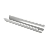 Stalen dakgoot in zilver-metallic (RAL 9006) met 50 µm polyurethaan coating, Niagara
