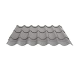 Dakpanplaat 2/1060 grijs aluminiumkleurig met anticondensvlies aan de onderzijde