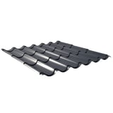 Dakpanplaat aluminium 0,70 mm antracietgrijs RAL 7016, hoofdaanzicht
