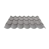 Dakpanplaat 2/1060 aluminium RAL9007 met anti-condensvlies aan de onderzijde