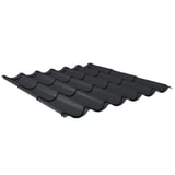 Dakpanplaat 2/1060 Antracietgrijs (RAL 7016) met 80 µm Shimoco coating, hoofdaanzicht
