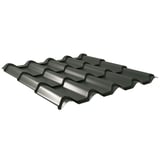 Dakpanplaat EUROPA Chroomoxydegroen, 0,63 mm staal, 25 µm polyestercoating, hoofdweergave