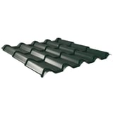 Dakpanplaat EUROPA, Mosgroen (RAL 6005), 0,50 mm staal met 60 µm Puramid coating, hoofdweergave