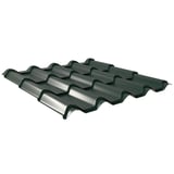 Dakpanplaat EUROPA aluminium 0,70 mm mosgroen, hoofdweergave