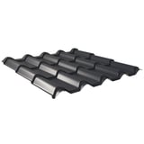 Dakpanplaat EUROPA Antracietgrijs, 0,50 mm, Puramid-coating, hoofdweergave