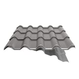 Dakpanplaat EUROPA aluminium 0,70 mm, grijs (RAL9007), met deels zichtbaar vlies