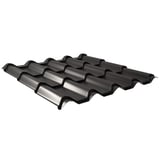 Dakpanplaat EUROPA Gitzwart, 0,50 mm staal, 25 µm polyestercoating, hoofdweergave