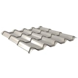 Dakpanplaat EUROPA van staal, 0,50 mm, Zilver-Metallic, 25 µm polyestercoating