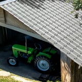 Carportdak met dakpanplaat EUROPA in Zilver-Metallic, 0,50 mm staal, 25 µm polyestercoating