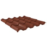 Dakpanplaat EUROPA, Terracotta, 0,50 mm staal, 35 µm matpolyester coating, hoofdweergave