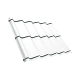 Dakpanplaat Szafir 350/15, Zuiverwit (RAL 9010), 0,50 mm, hoofdaanzicht