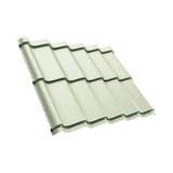 Dakpanplaat Szafir 350/15 Grijswit, 0,50 mm, polyestercoating, hoofdaanzicht