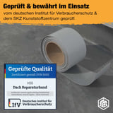 Dak reparatieband EPDM grijs, rol met keurmerk van het Duitse Instituut voor Consumentenbescherming