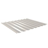 Damwandplaat 20/1100, Grijswit (RAL 9002), 0,50 mm, bovenaanzicht schuin