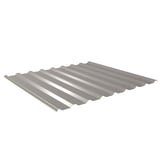 Damwandplaat 20/1100, grijs aluminiumkleurig, 0,50 mm staal, 25 µm polyestercoating, hoofdaanzicht