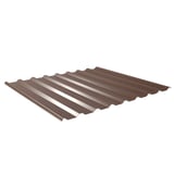 Damwandplaat 20/1100 Notenbruin, 0,75 mm staal, 25 µm polyester coating, hoofdweergave
