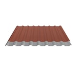 Damwandplaat 20/1100 | Dak | Anti-Drup 1000 g/m² | Staal 0,50 mm | 35 µm Mattpolyester | 75 - Terracotta