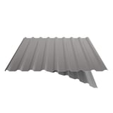 Damwandplaat 20/1100, grijs aluminiumkleurig, met zichtbare anti-condensvlieslaag