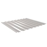 Damwandplaat 20/1100, lichtgrijs (RAL 7035), 0,50 mm, hoofdaanzicht, schuin van boven