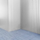 Detailaanzicht van de profielstructuur van damwandplaat 20/1100 wand lichtgrijs