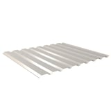 Damwandplaat 20/1100 wand Grijswit (RAL 9002) van staal, 0,63 mm dikte, vrijstaand