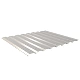 Damwandplaat 20/1100 aluminium 0,70 mm Zilver-Metallic, hoofdaanzicht schuin van boven