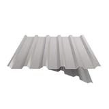 Damwandplaat 35/207 Grijswit, 0,75 mm, met anti-condensvlies, detail van de overlapping