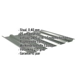 Damwandplaat 35/207 Chroomoxydegroen, 0,40 mm, met anti-condensvlies, specificaties weergegeven