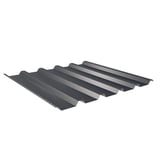 Damwandplaat 35/207 antracietgrijs, 0,50 mm, Puramid-coating, bovenaanzicht