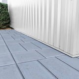 Damwandplaat 35/207 wand, lichtgrijs RAL 7035, detail van de onderste wandbekleding