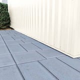 Damwandplaat 35/207 wand, zuiverwit RAL 9010, detail van de onderste wandbekleding