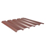 Damwandplaat 35/207, Roodbruin (RAL 8012), 0,75 mm staal, 25 µm polyestercoating, hoofdweergave