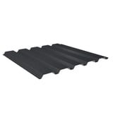 Damwandplaat 35/207, Antracietgrijs RAL 7016, 0,50 mm staal met 80 µm Shimoco coating, hoofdaanzicht